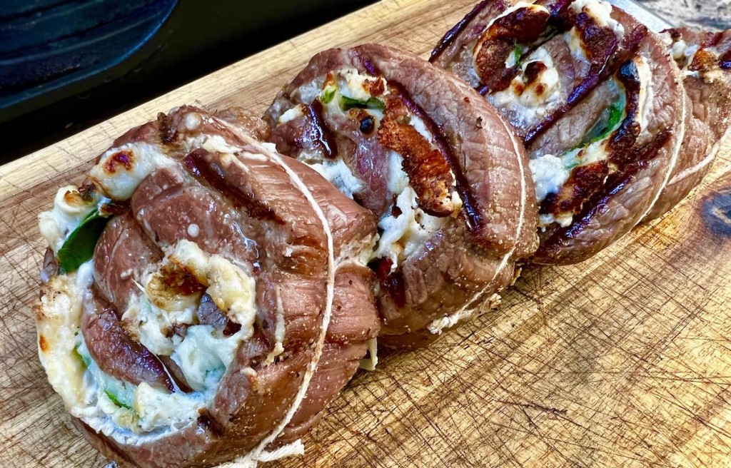 grilled steak pinwheels