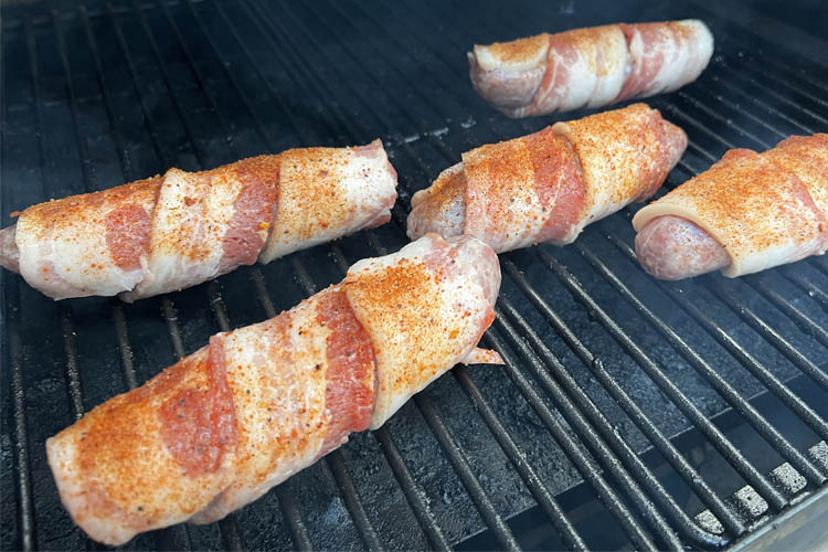 brats on the grill
