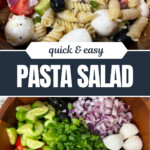 side salad with pasta