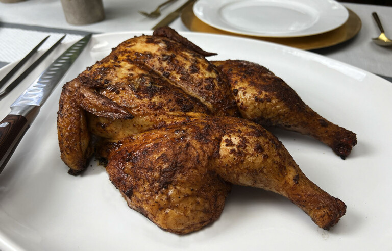 Whole Smoked Chicken on a Pellet Grill