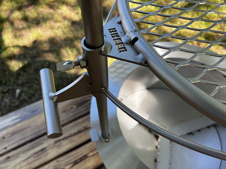 Breeo Outpost Grill attachment close up