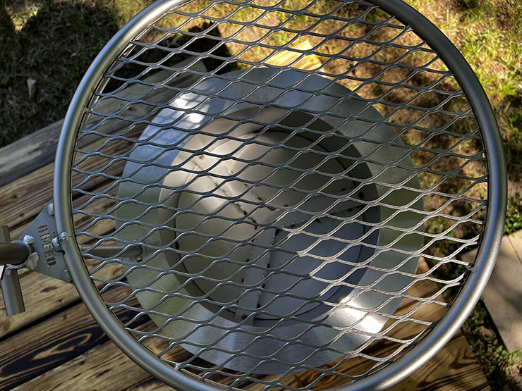 a close up view of the Breeo Outpost Grill grates