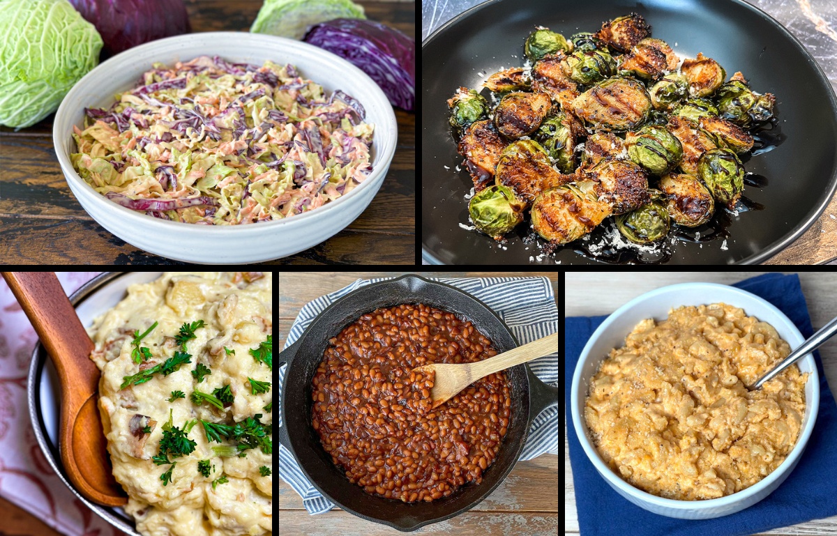 bbq side dishes collage