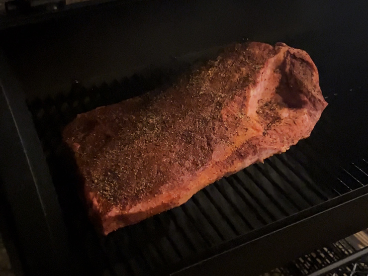 smoking brisket on oklahoma joe’s highland