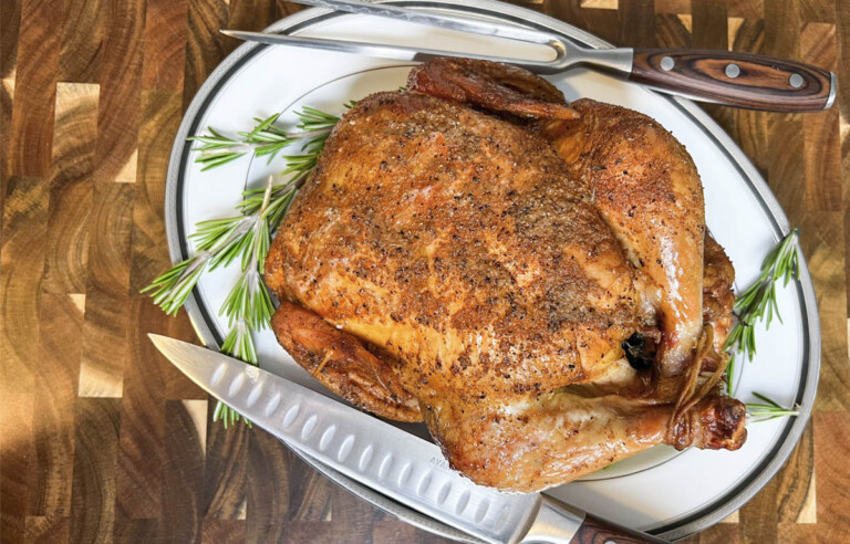 Smoked Orange and Herb Roasted Chicken