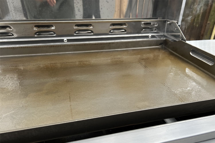 griddle turning copper