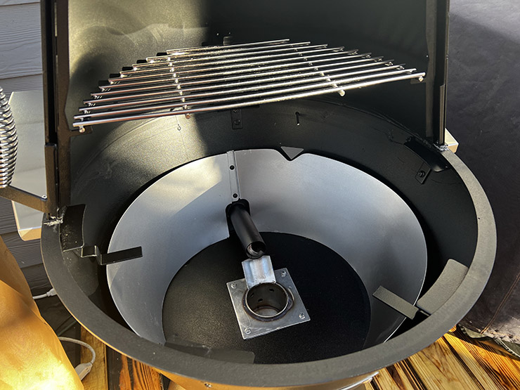 Grilla Grills Alpha Connect pellet grill fire burn pot