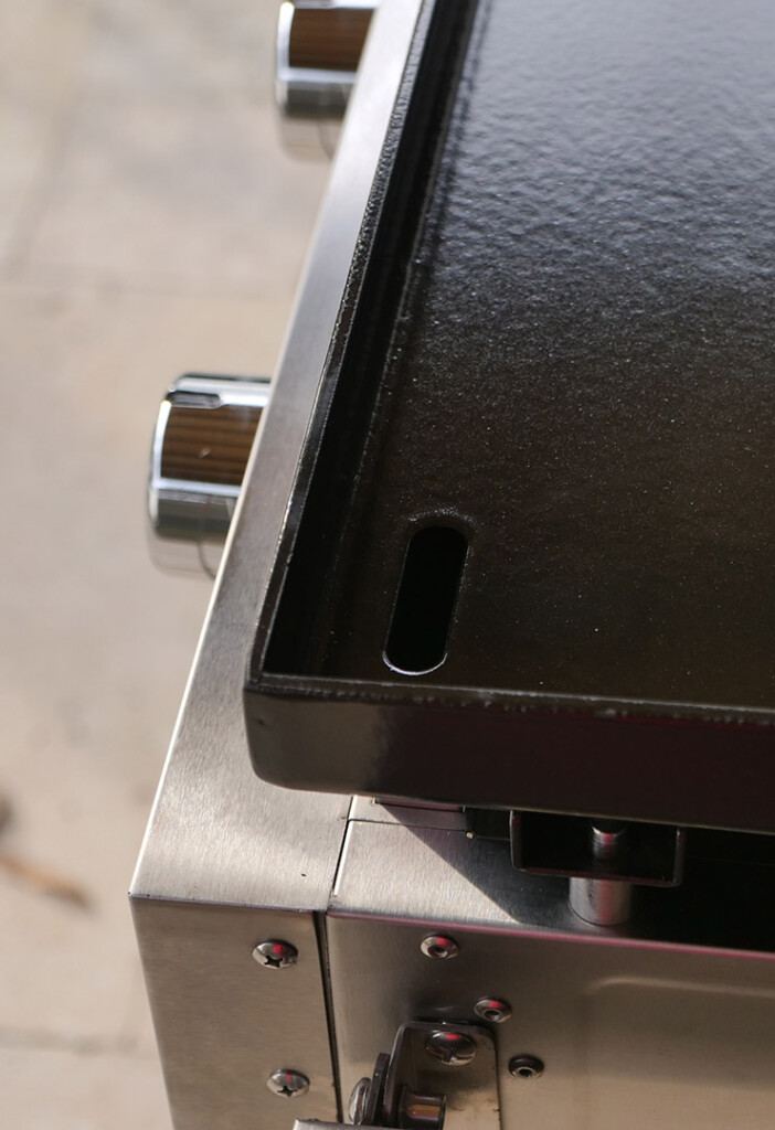 Victory propane gas griddle grease trap