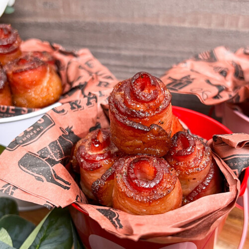 smoked bacon roses