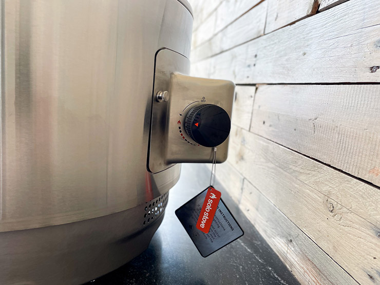 Solo Stove Pi pizza oven temperature knob