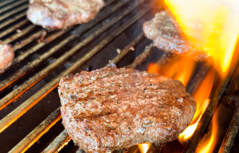 flame grilled frozen burger