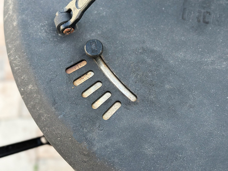 a close up view of the Burch Barrel top vent