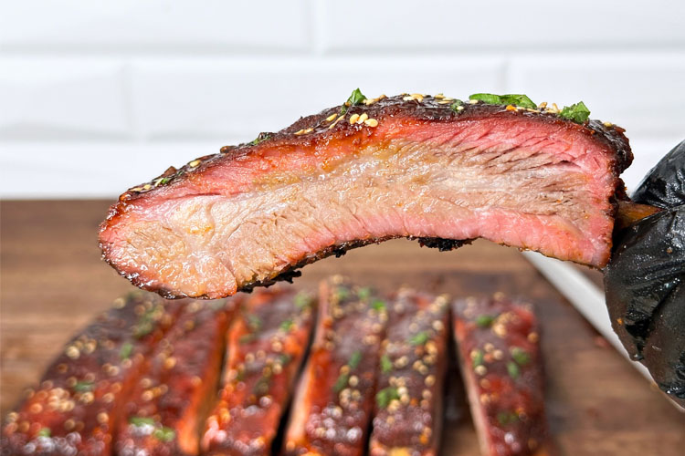 cross section of bbq rib
