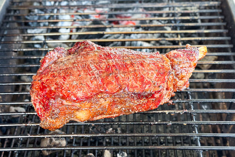 cooked delmonico steak