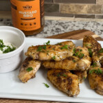 chicken wings on the griddle