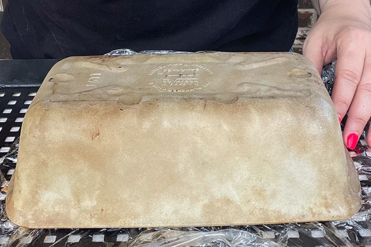 loaf pan upside down