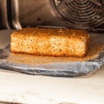 a block of cream cheese smoking in Ninja Woodfire oven