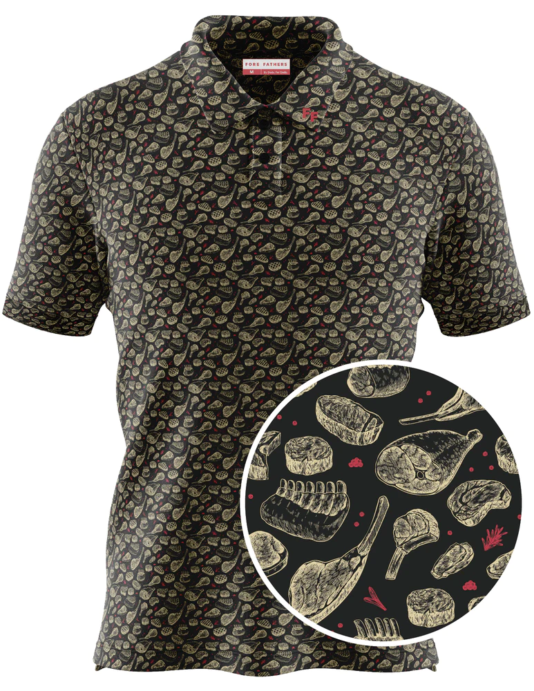 Meat Sweats Polo | BBQ Polo | Fore Fathers