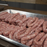 homemade breakfast sausage on tray