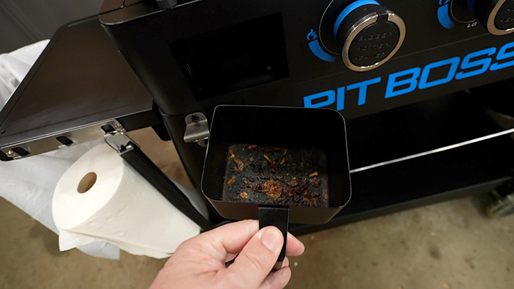 Pit Boss Lift Off griddle grease tray