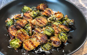 smoked balsamic brussels sprouts