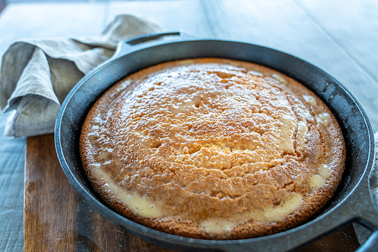 cornbread with honey butter