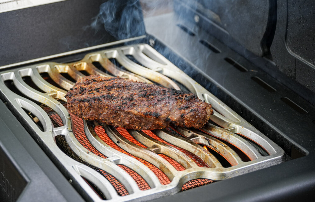 steak on the infrared grill