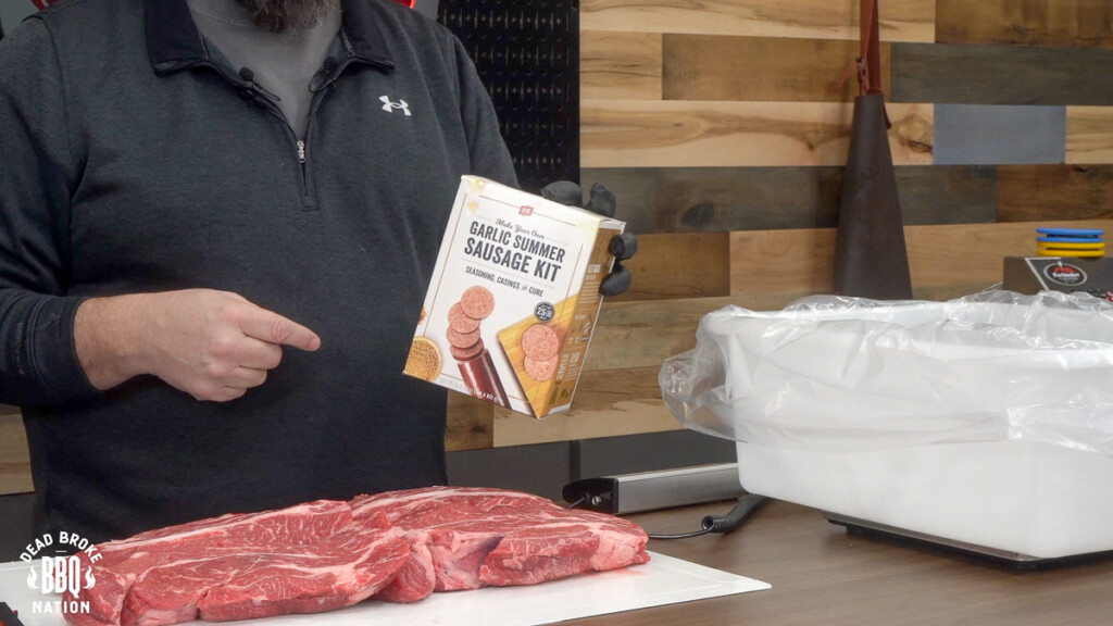 the box of PS seasoning summer sausage