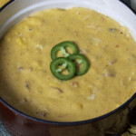 bowl of smoked queso dip