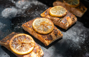 blackstone griddle salmon