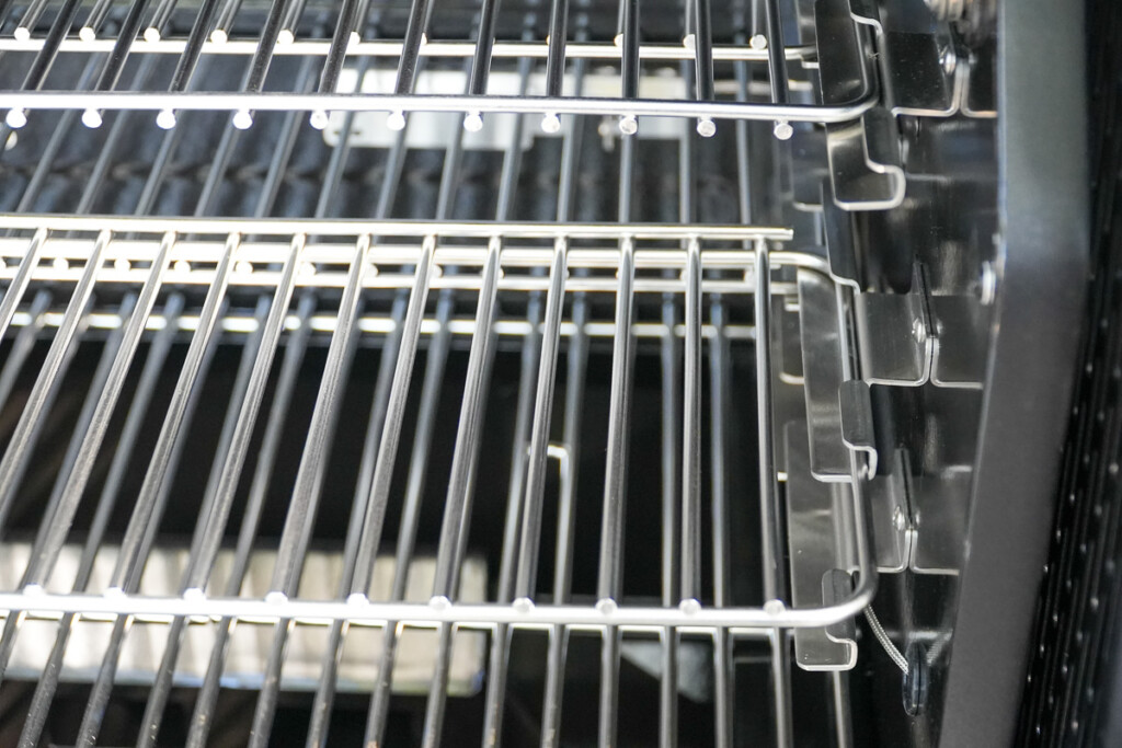 Close up view of the Masterbuilt Gravity XT cooking grates