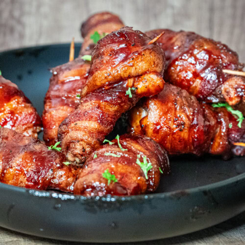 smoked bacon wrapped chicken wings