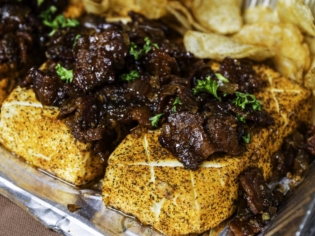 smoked cream cheese with bacon jam