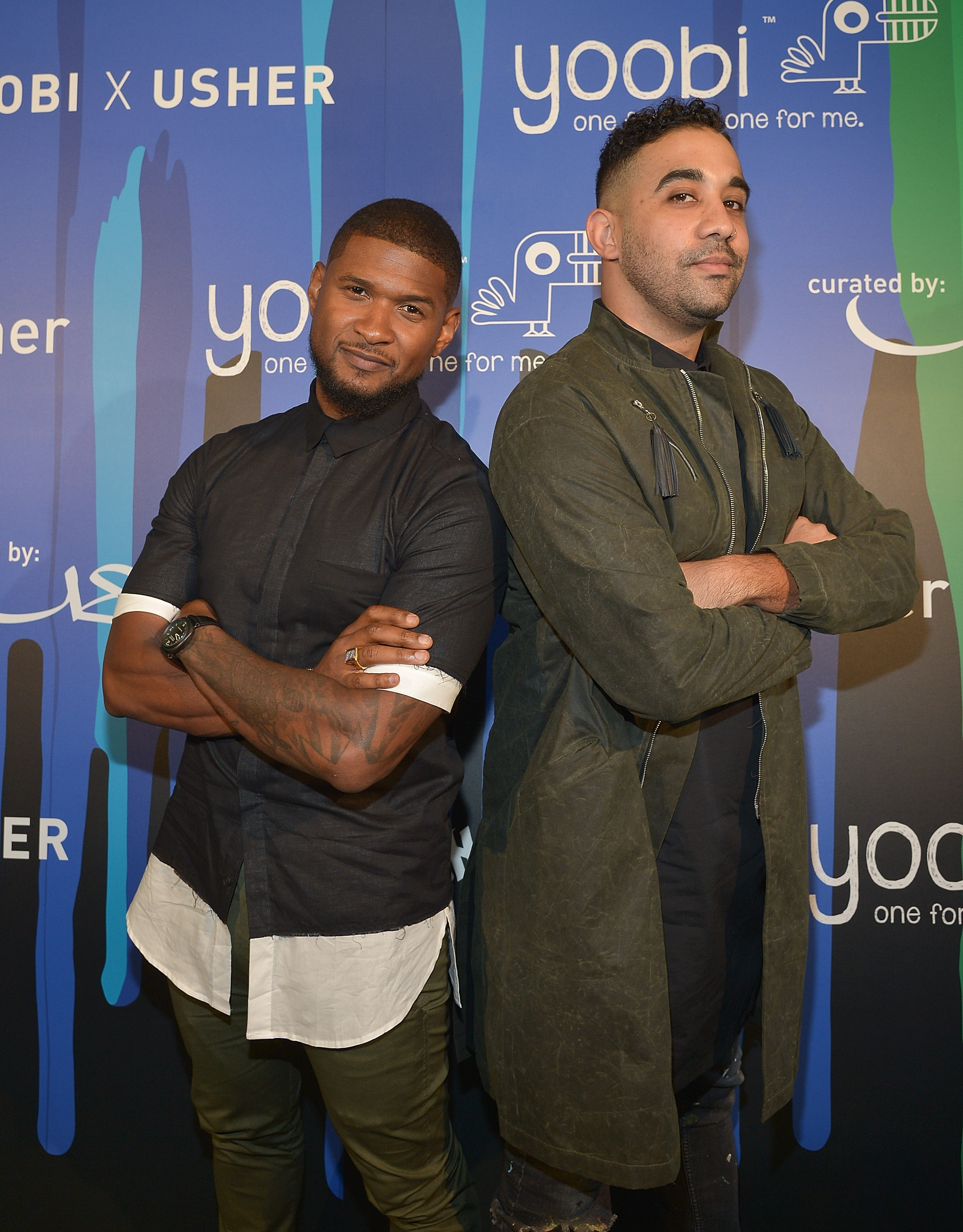Usher Strikes A Pose At The Yoobi X Usher VIP Launch Event