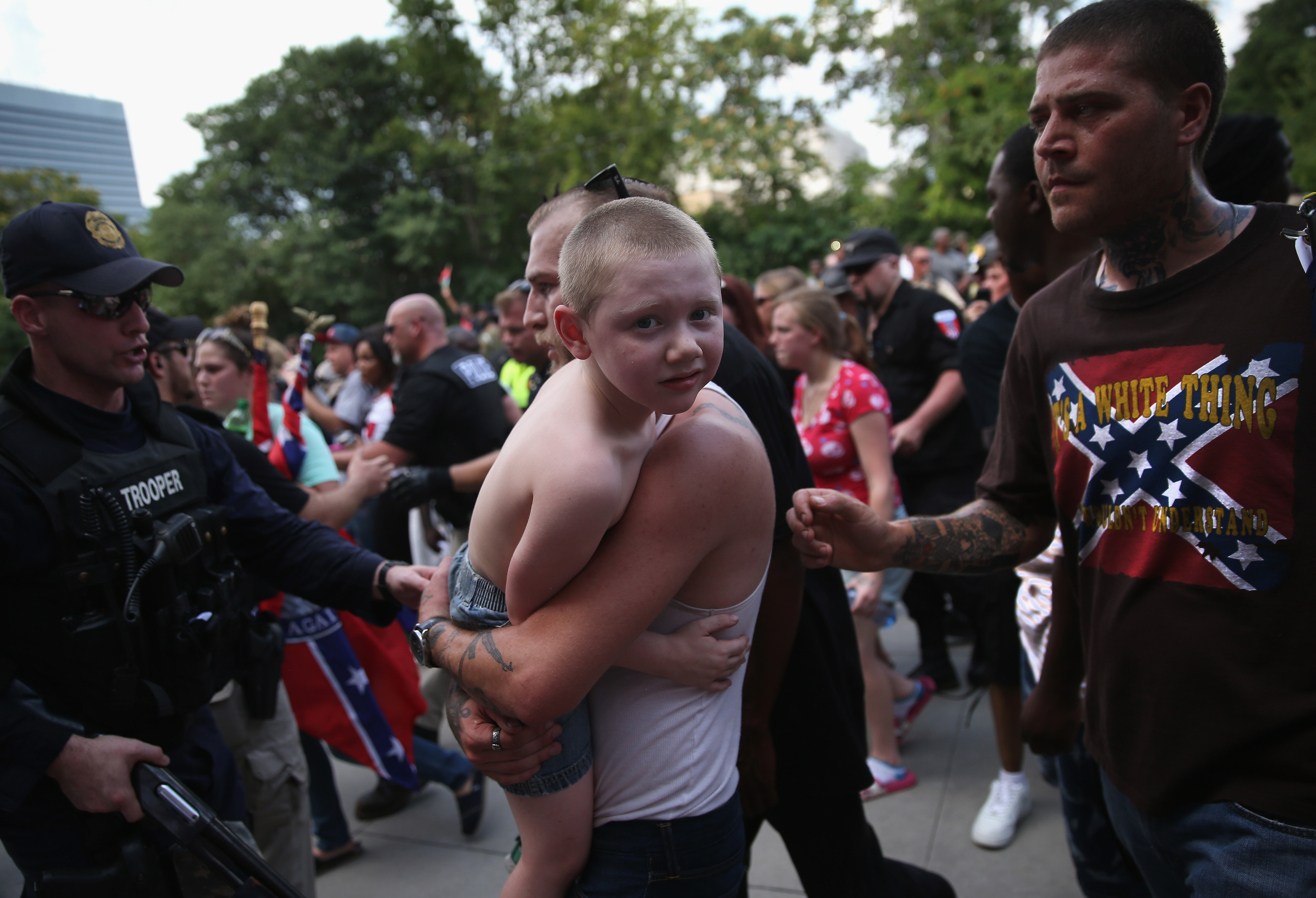 Ku Klux Klan Holds Rally Outside South Carolina Statehouse