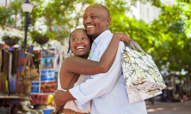 Happy Couple Shopping