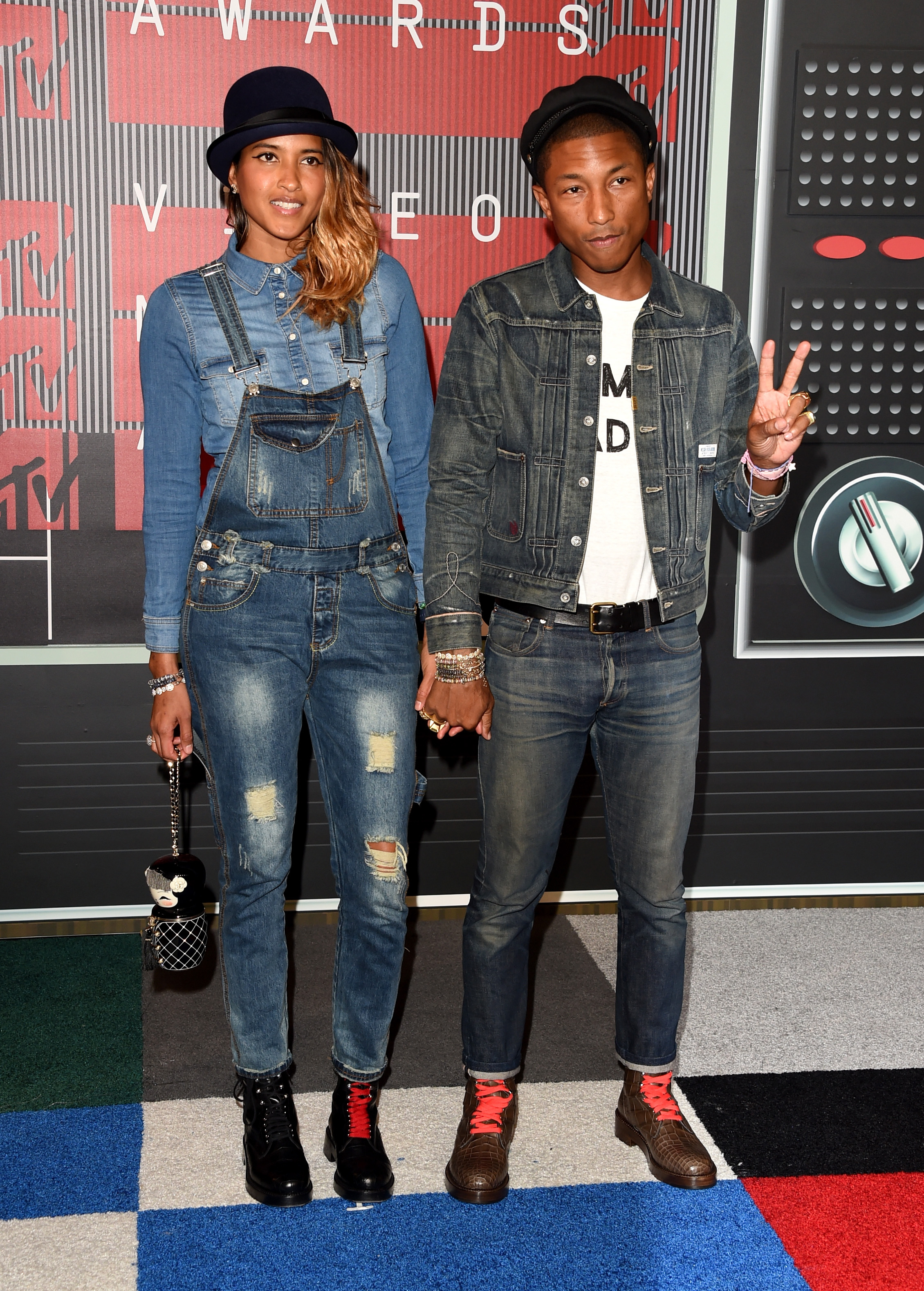 Pharrell and Helen Lasichanh