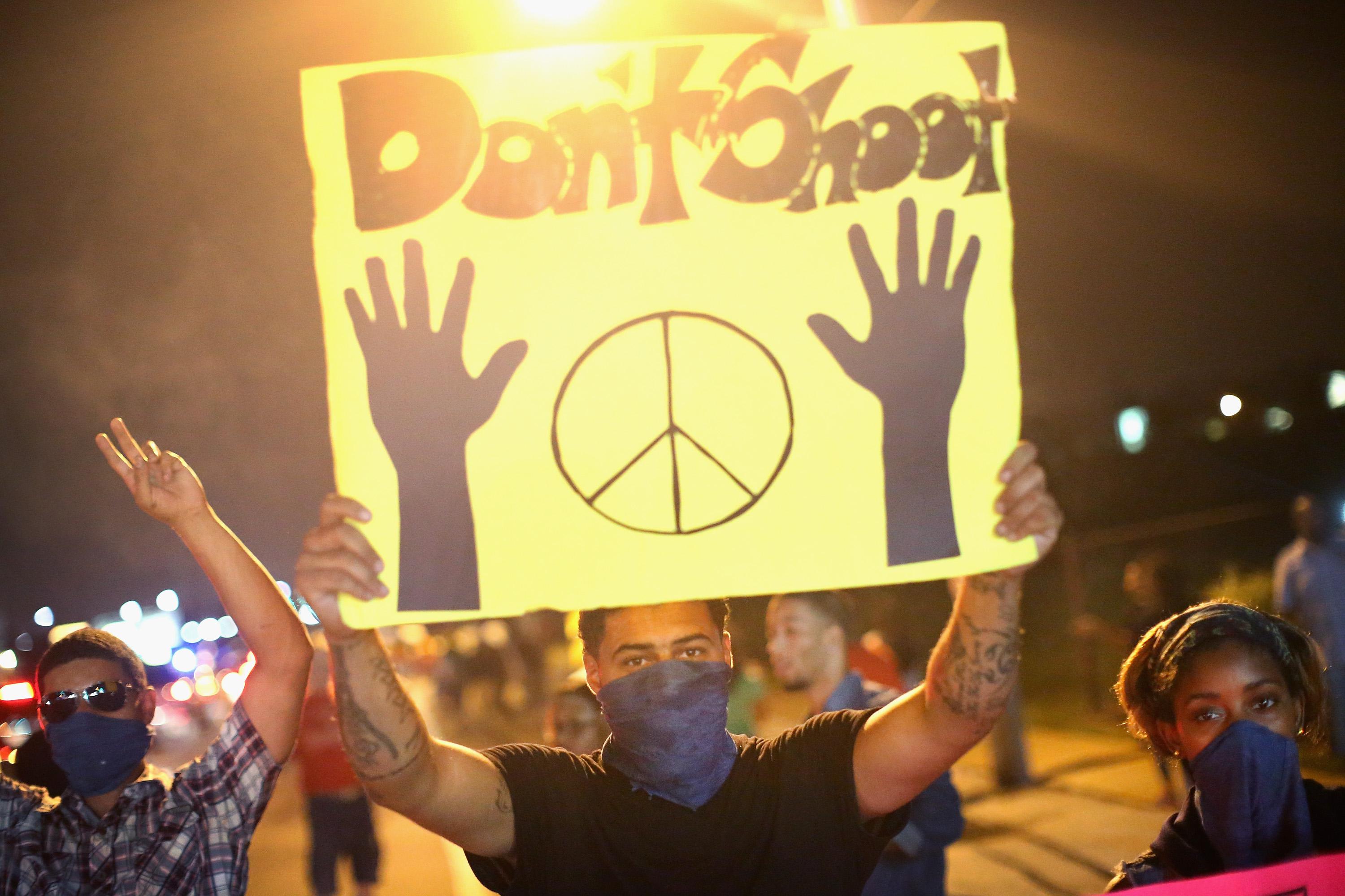 #BlackLivesMatter Protests In Ferguson