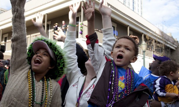 Spectators, Mardi Gras, Mobile, Alabama