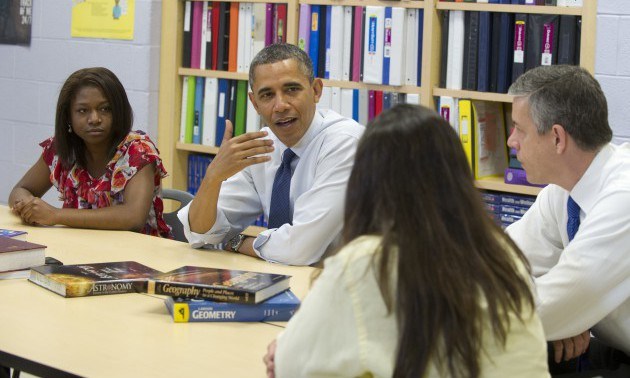 US President Barack Obama, alongside Sec