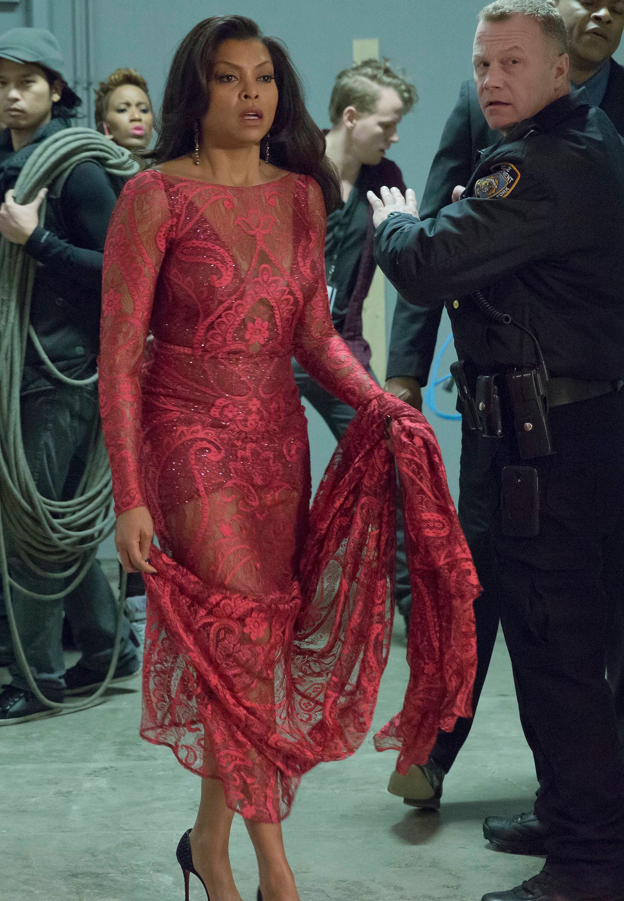 Red Lace Gown