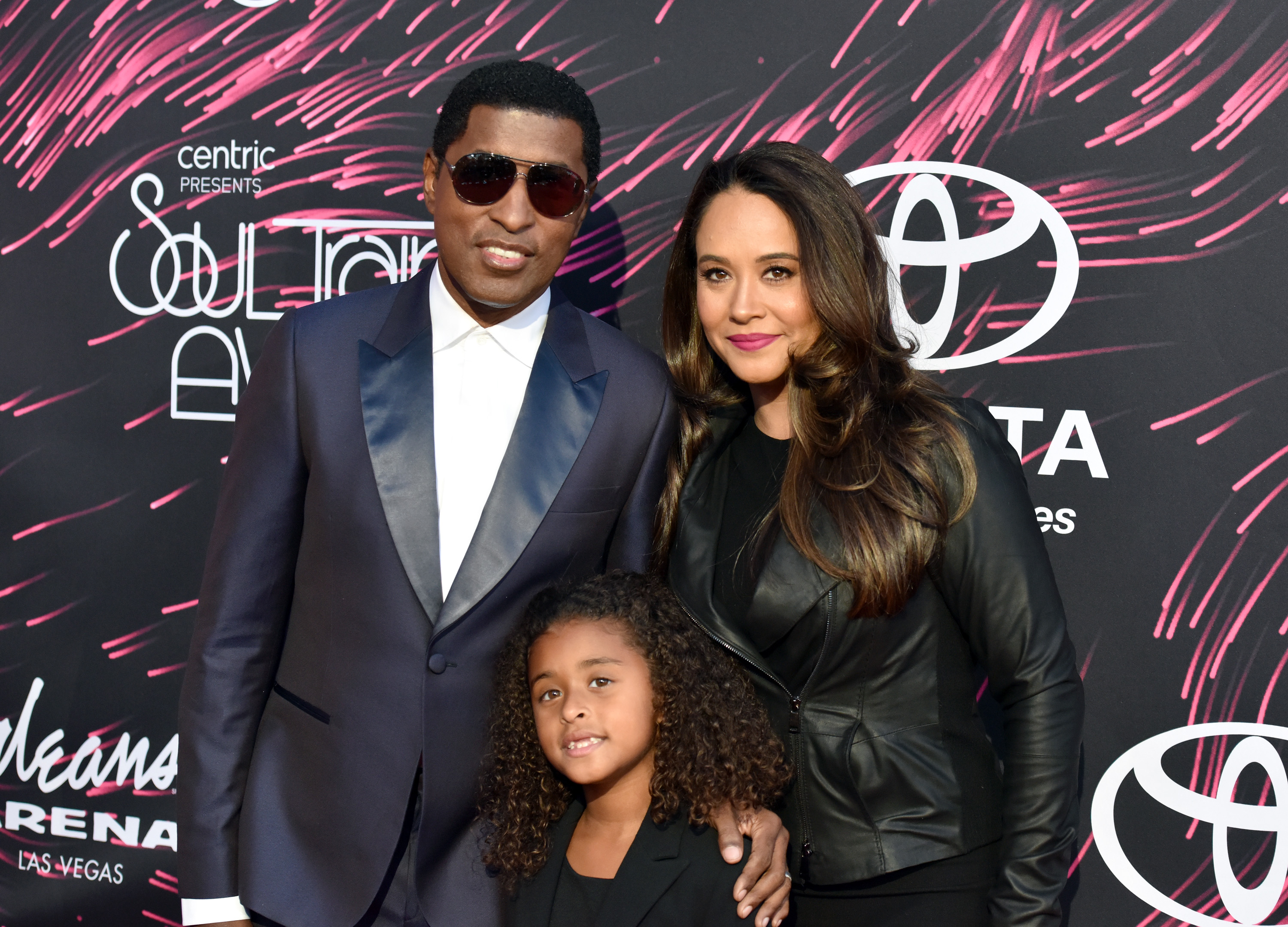 Honoree Kenneth 'Babyface' Edmonds, Peyton Edmonds and Nicole Edmonds