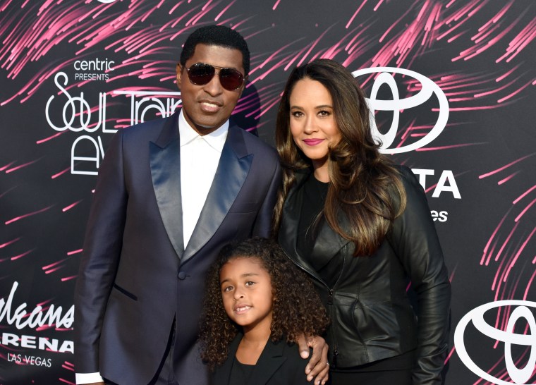 Honoree Kenneth 'Babyface' Edmonds, Peyton Edmonds and Nicole Edmonds
