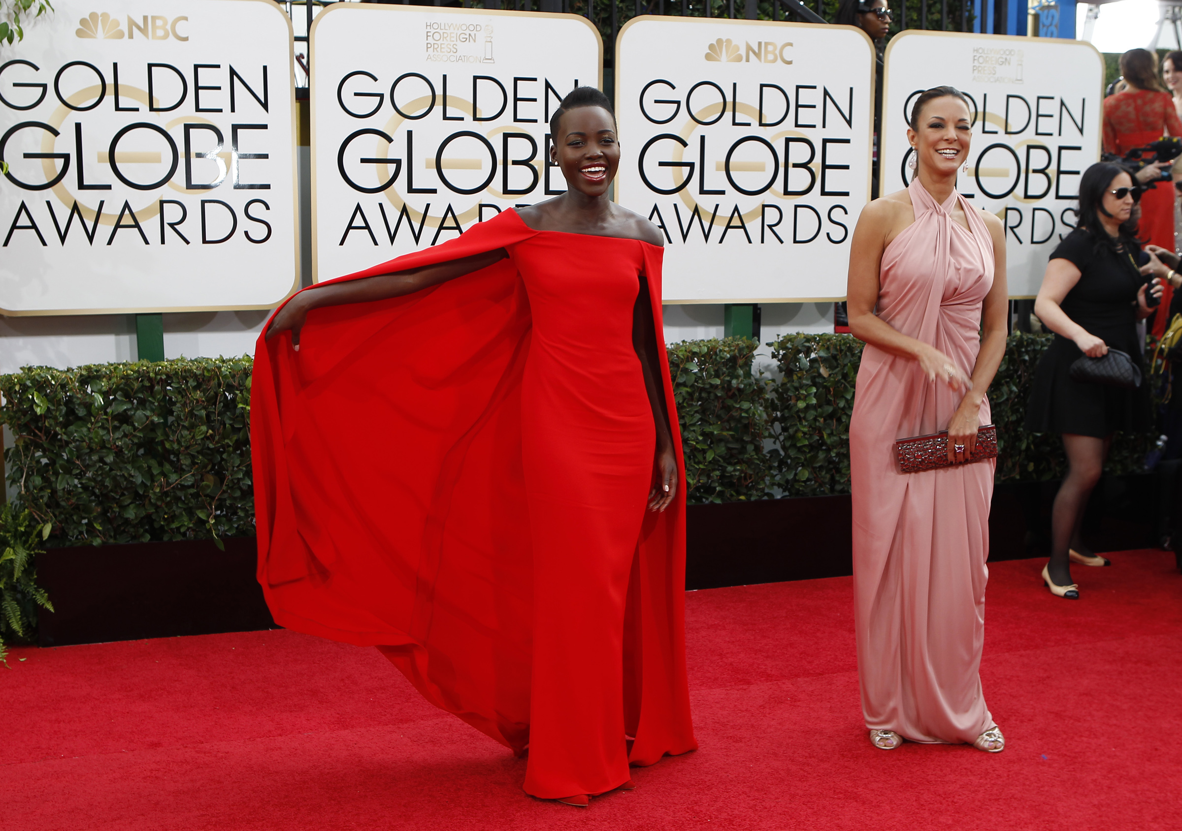 BEVERLY HILLS, CA - January 12, 2014 Lupita Nyong'o arrives for the 71st Annual Golden Globe Awa