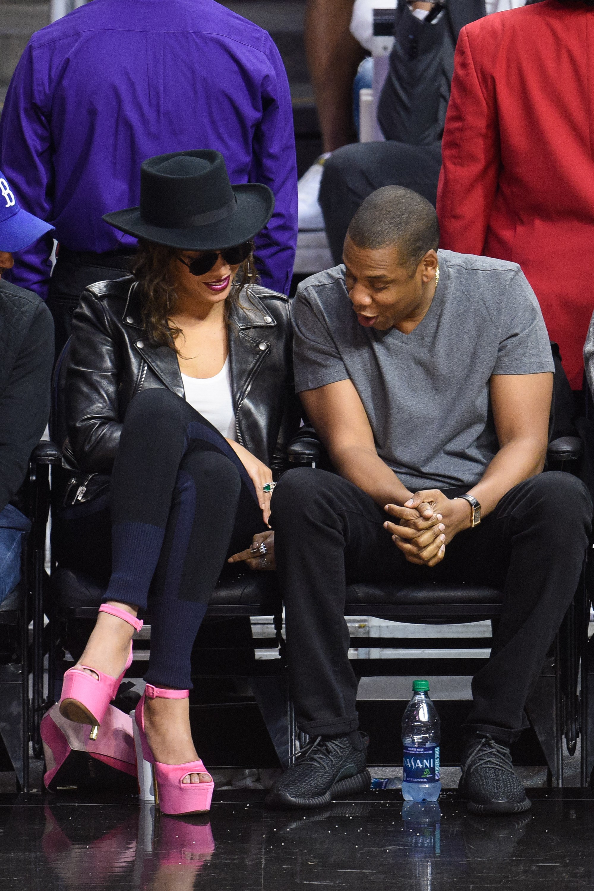 Celebrities At The Los Angeles Clippers Game