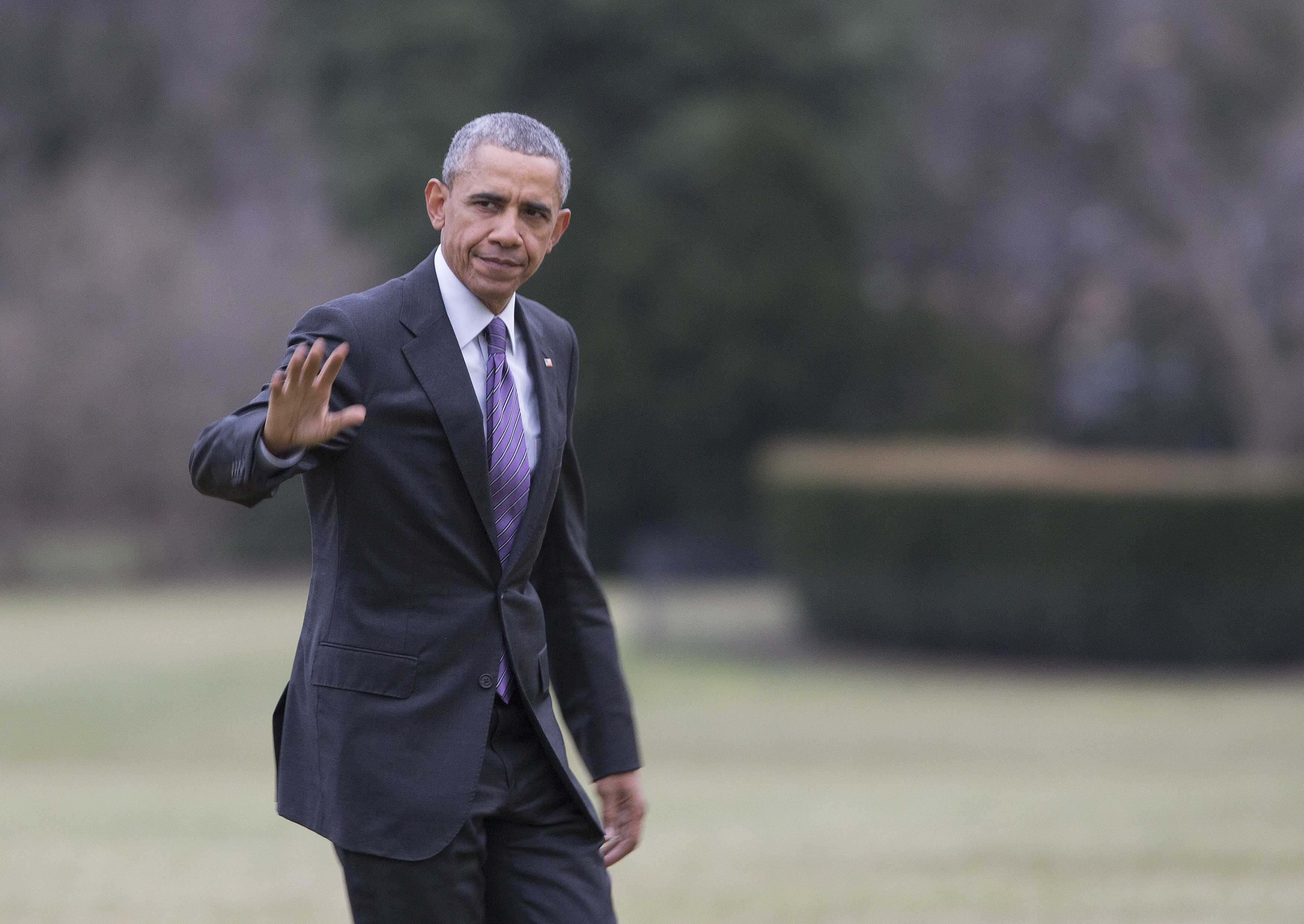 President Returns To Washington From Milwaukee