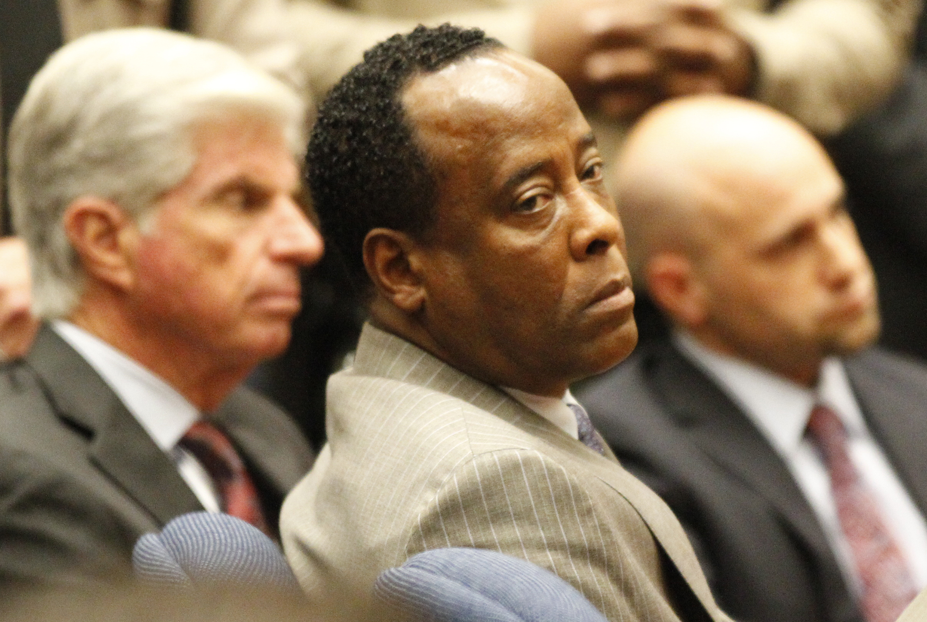 LOS ANGELES, CA NOVEMBER 7, 2011  Dr. Conrad Murray remained expressionless after the jury returne
