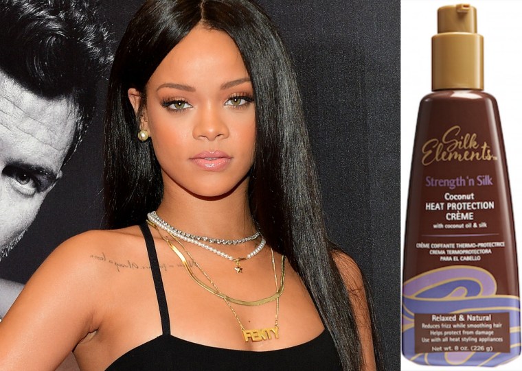 Achieve Rihanna's Sleek 'Do With Silk Elements™ Strength 'n Silk Coconut Heat Protection Cream