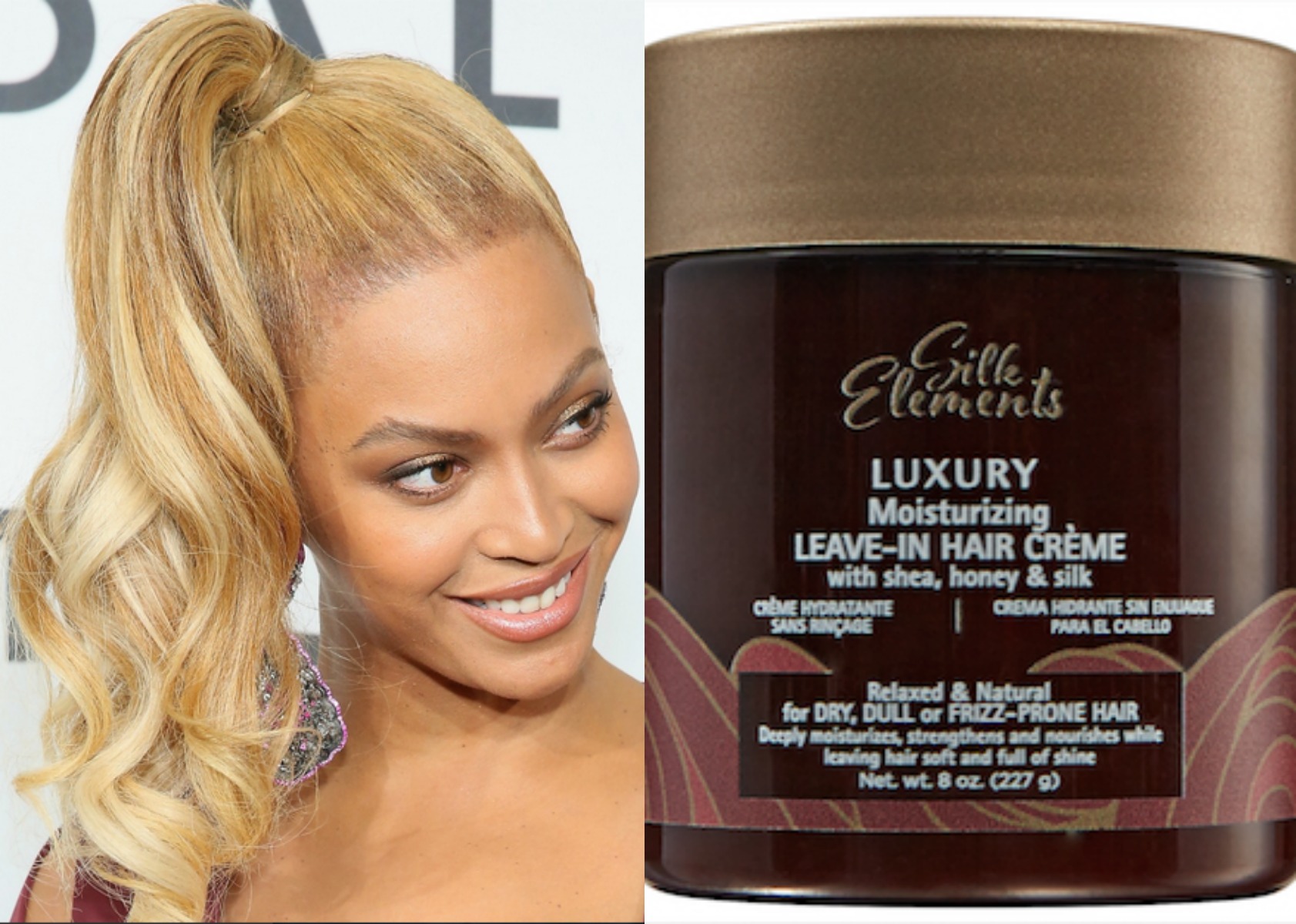Achieve Beyoncé's Neat Ponytail With Silk Elements™ Luxury Moisturizing Leave-In Hair Crème