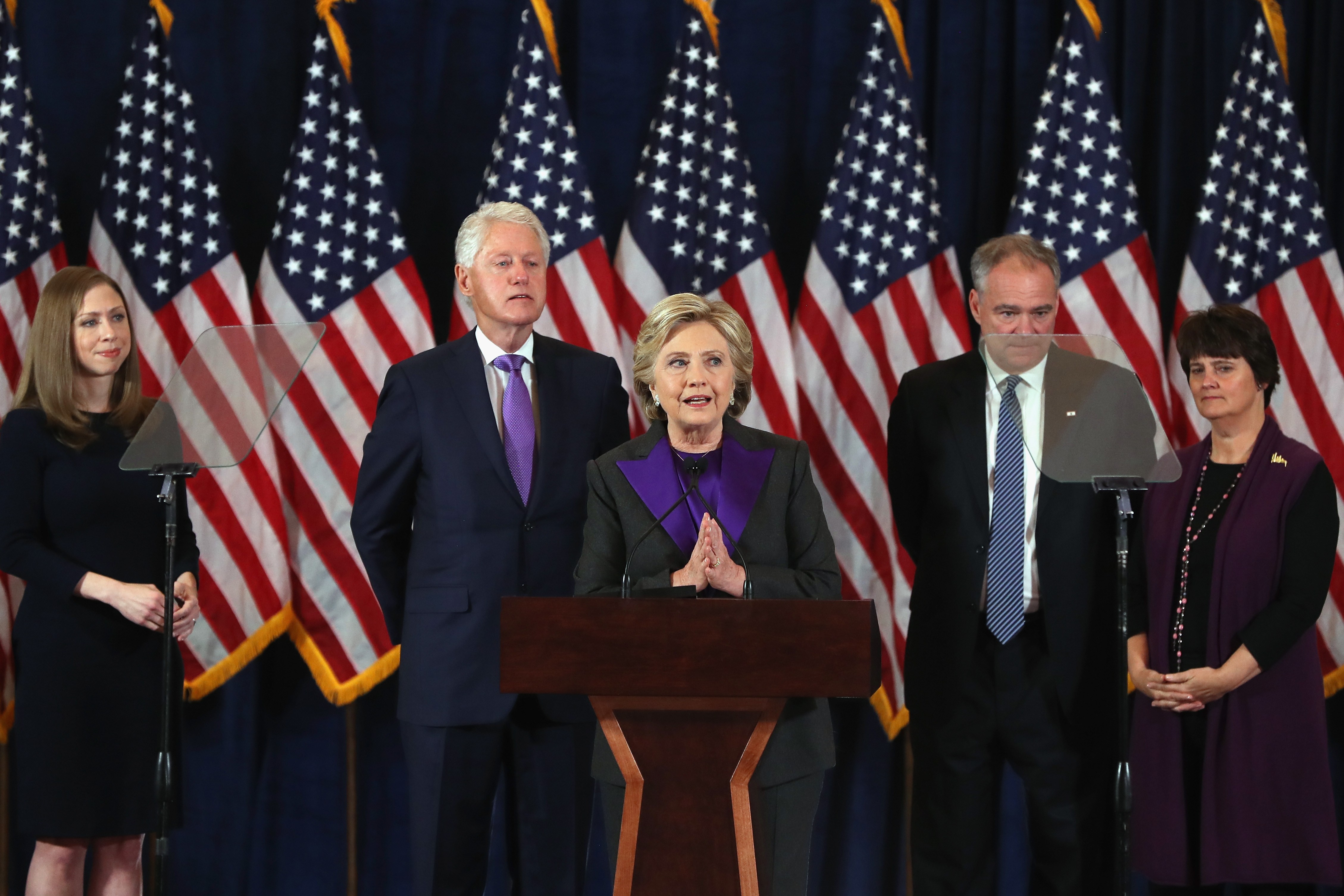 Hillary Clinton Makes A Statement After Loss In Presidential Election